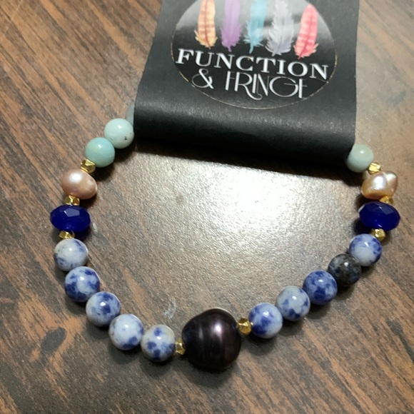 Natural Pearl & Semi-Precious Gemstone Beaded Bracelets - Picture 10 of 14